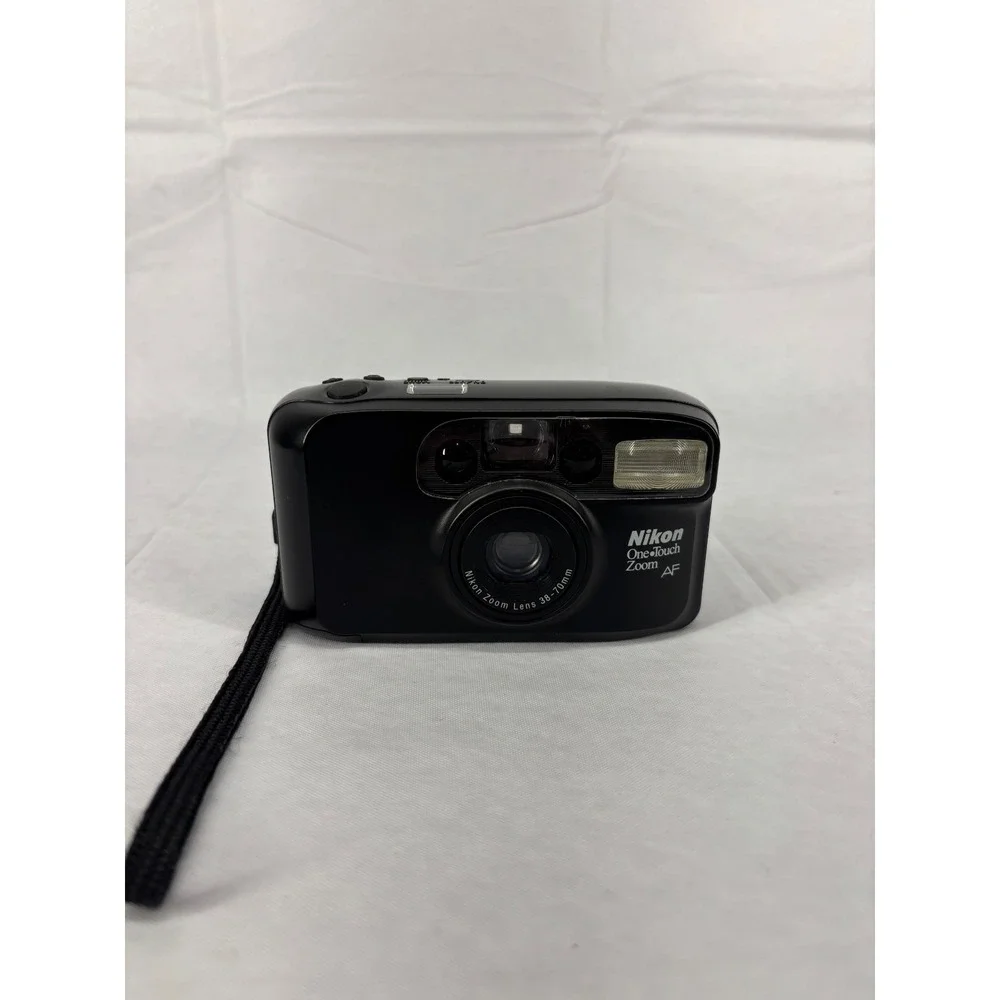 Nikon One Touch Zoom AF 35mm Compact Film Camera With Case Black 38–70mm